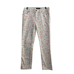 LRL Lauren Jeans Co. Ralph Lauren Women’s Floral Modern Straight Ankle Jeans – S